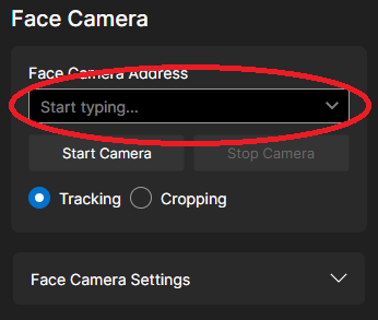 Camera Address Selection